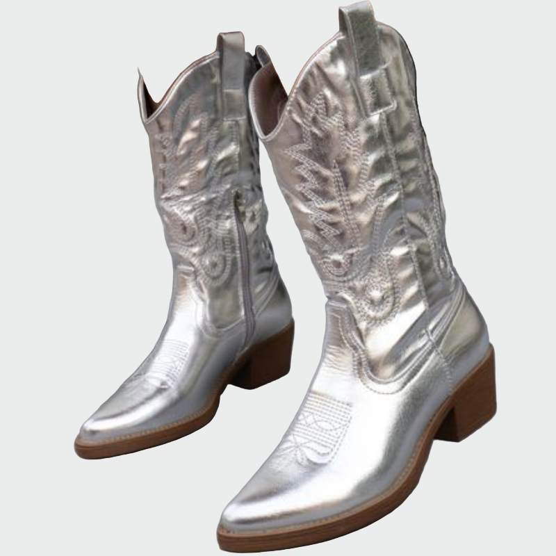 Metalliset cowboy-saappaat