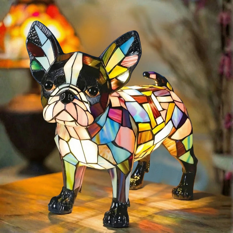 Hugo - Stained Glass Lantern