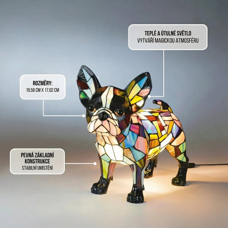 Hugo - Stained Glass Lantern
