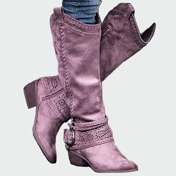 Vintage Nahkainen Cowboy-saapas