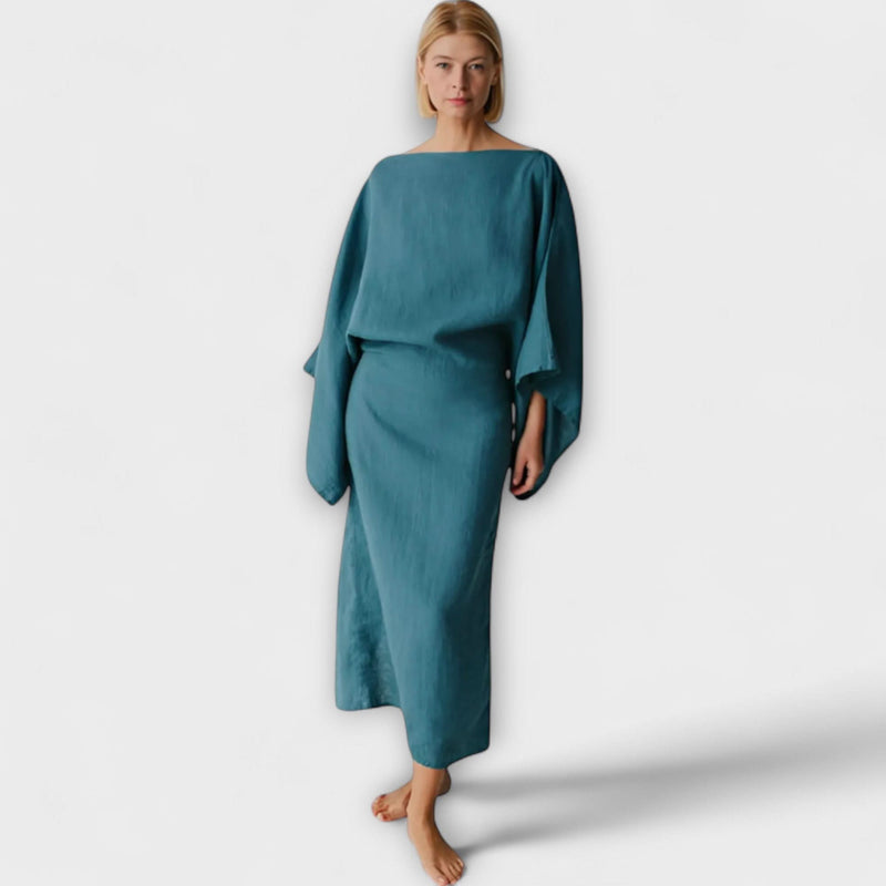 Dana - Pellava- ja puuvillakimono-mekko