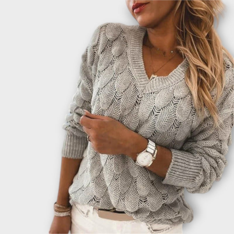 Noemier - V-Neck Knit Sweater