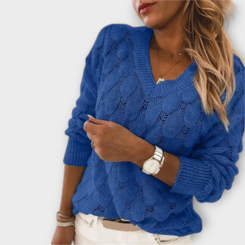 Noemier - V-Neck Knit Sweater