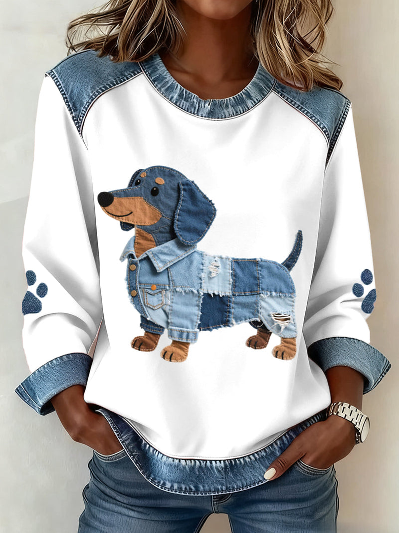 Brisa - Naisten mikrofleecehuppari, jossa on patchwork-kuvio