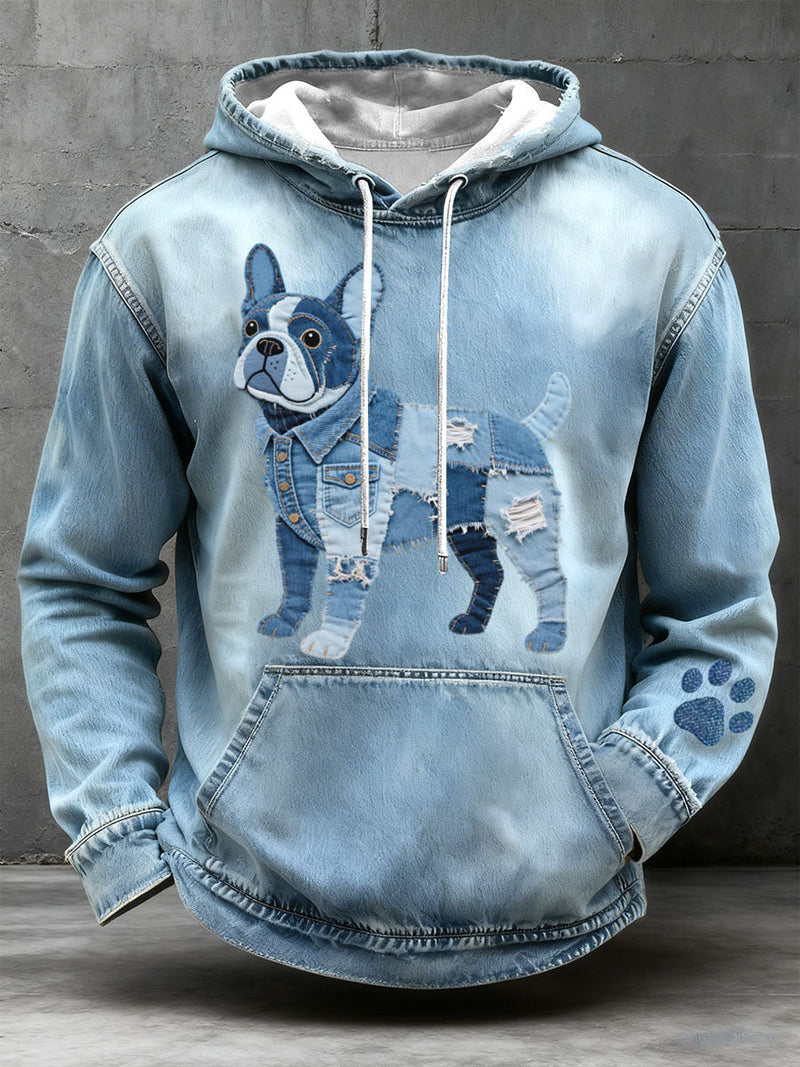 Paco - Patchwork Bulldog-Mallinen Huppari