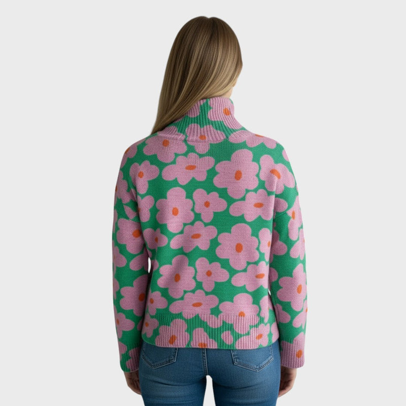 Ingel | Floral Knit Sweater